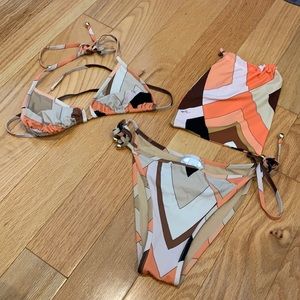 Emilio Pucci String Bikini Size 40 (Approx. US 4)
